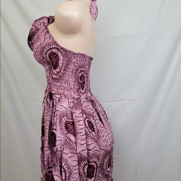 NWOT Mini Bubble African Print Dress - Picture 6 of 8